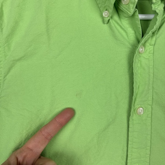 Ralph Lauren Shirt Mens Large Green Button Up Long Sleeve Pony Logo Casual - Picture 5 of 13